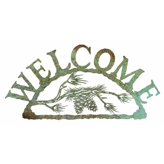 Pine Cone Horizontal Welcome Sign