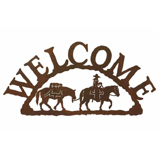 Pack Horse Horizontal Welcome Sign