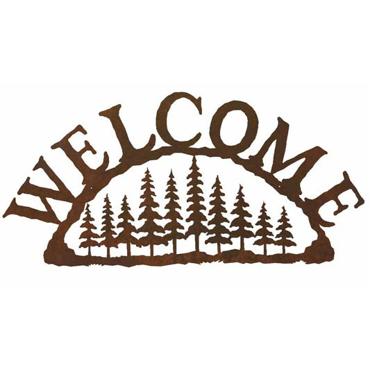 Pine Forest Horizontal Welcome Sign
