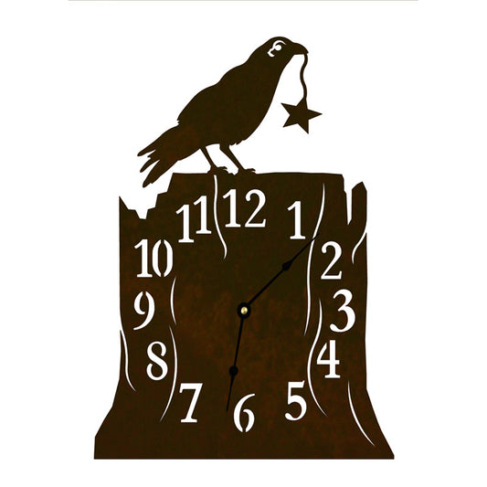 Crow Table Clock