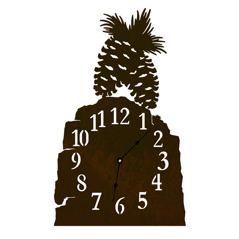 Pine Cone Table Clock
