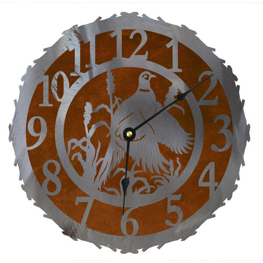 Pheasant 12" Round Clock
