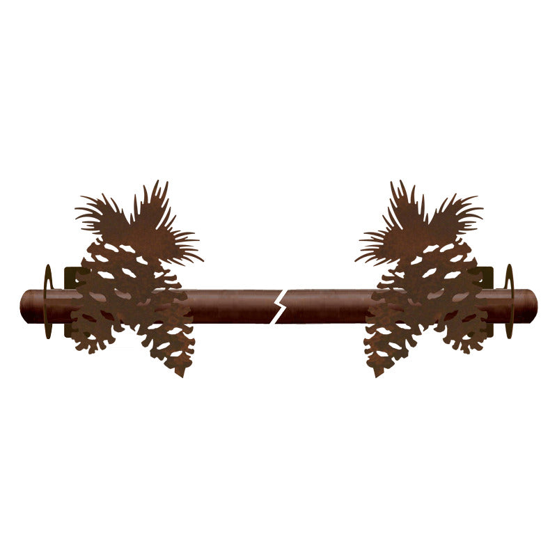 Pine Cone Rod Brackets