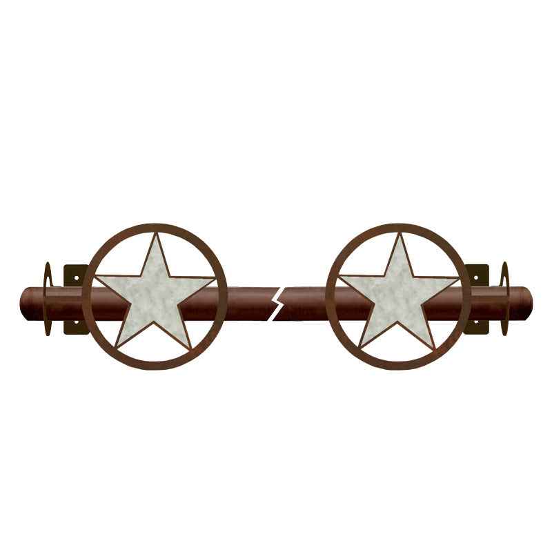 Texas Star Rod Bracket Burnished