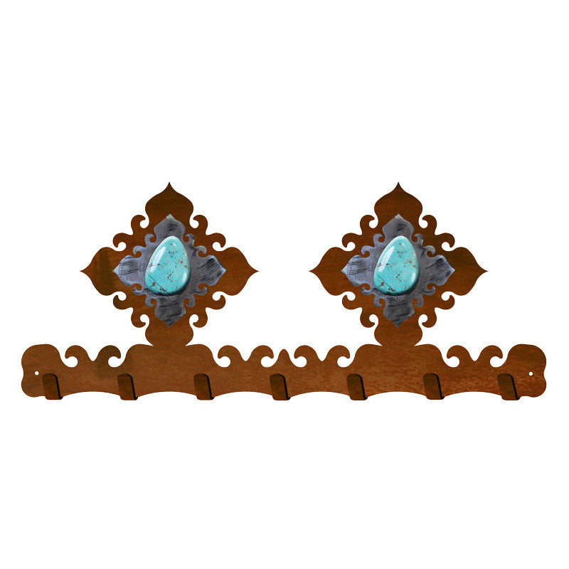Turquoise Stone Key Chain Holder