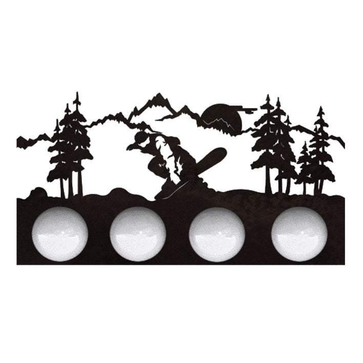 Snowboarder Four Light Vanity