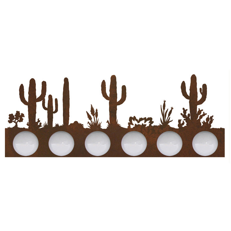 Desert Scene Six Light Vanity