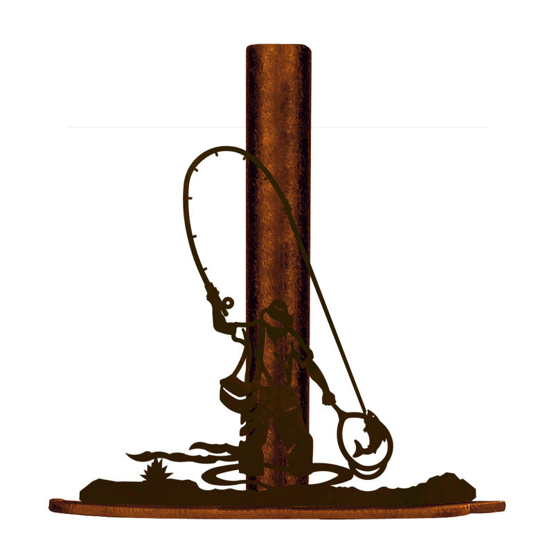 Fly Fishermen Paper Towel Stand