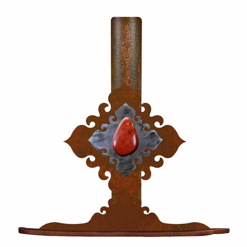 Red Jasper Stone Paper Towel Stand
