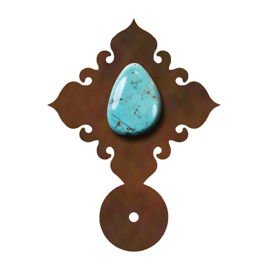 Turquoise Stone Drawer Pull