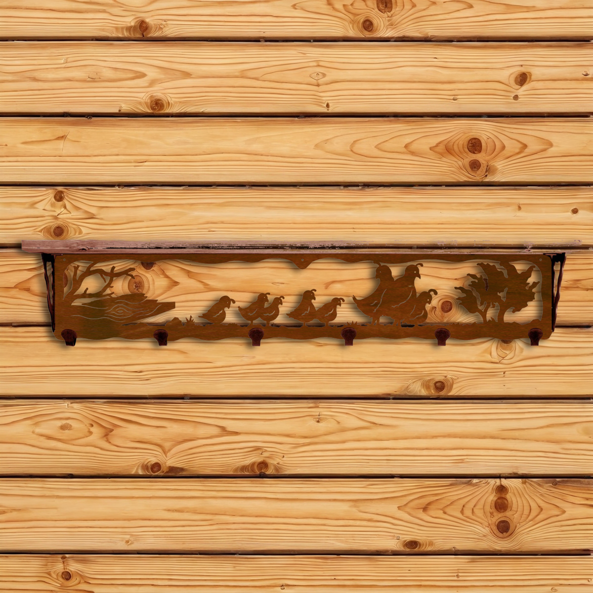SW-5727 Quail 42" Coat Hook Shelf