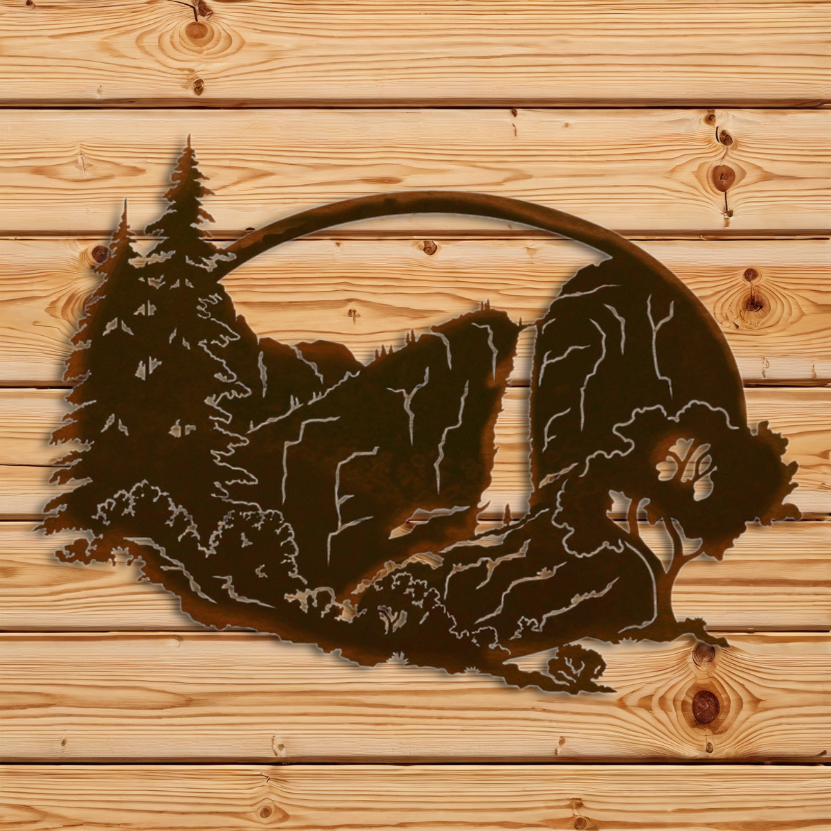 WA-73090 Yosemite Falls Oval Wall Art - 26"