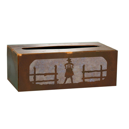 TC-9217 Cowgirl Rectangle Tissue Box Cover