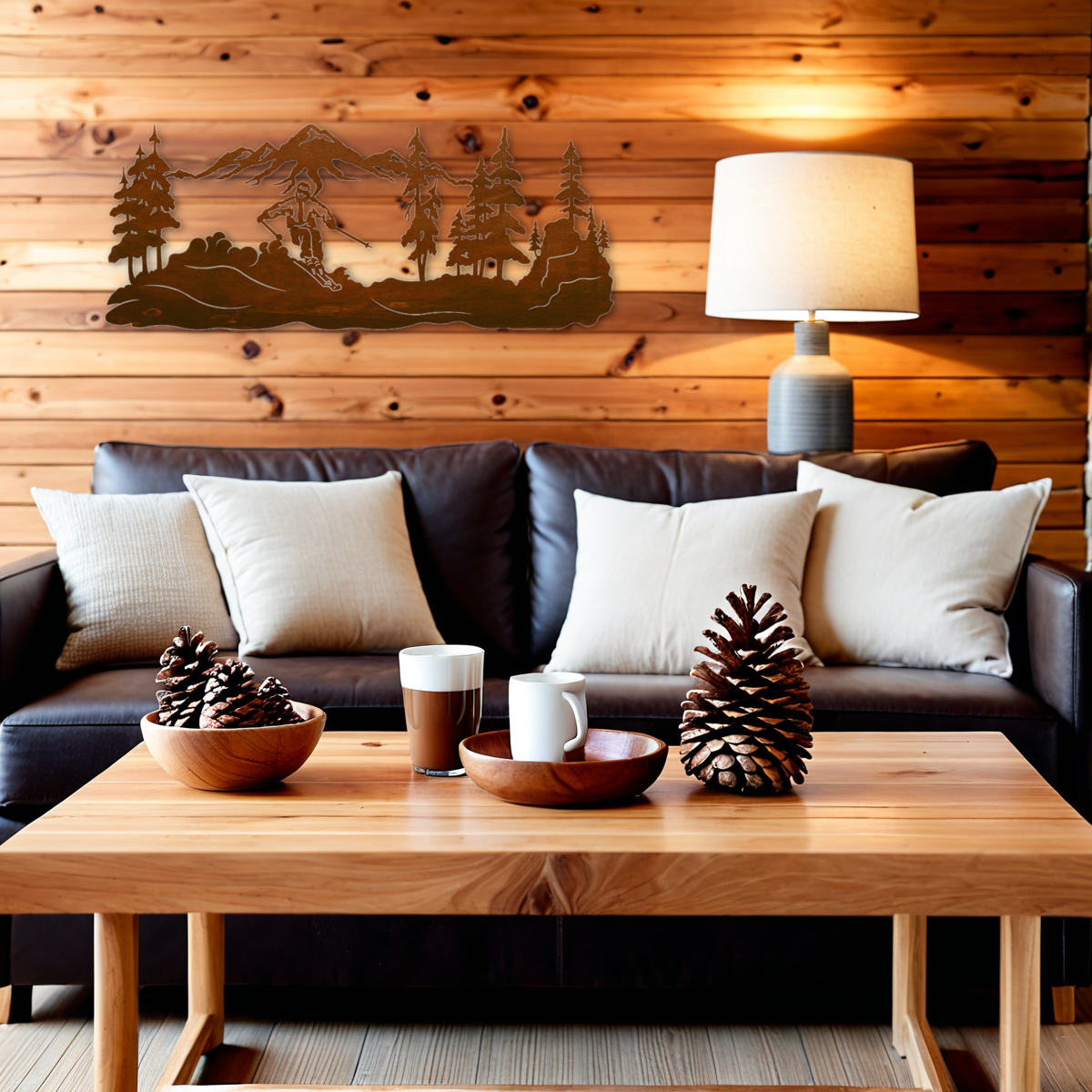 Skier Wall Art - 42"