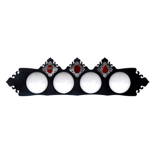 Red Jasper Stone Four Light Vanity