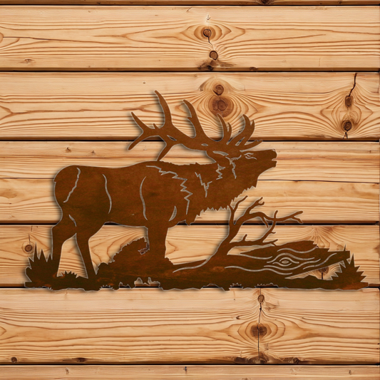 WA-3025 Elk Wall Art - 30"