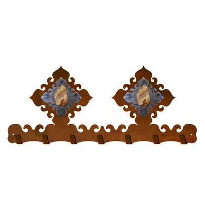 Picture Jasper Stone Key Chain Holder