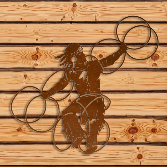 WA-4215 Hoop Dancer Wall Art - 42"