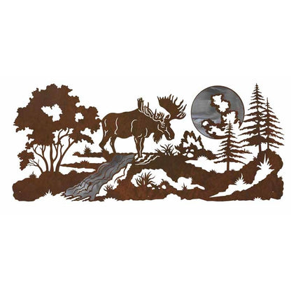 Moose 57" Burnished Wall Art
