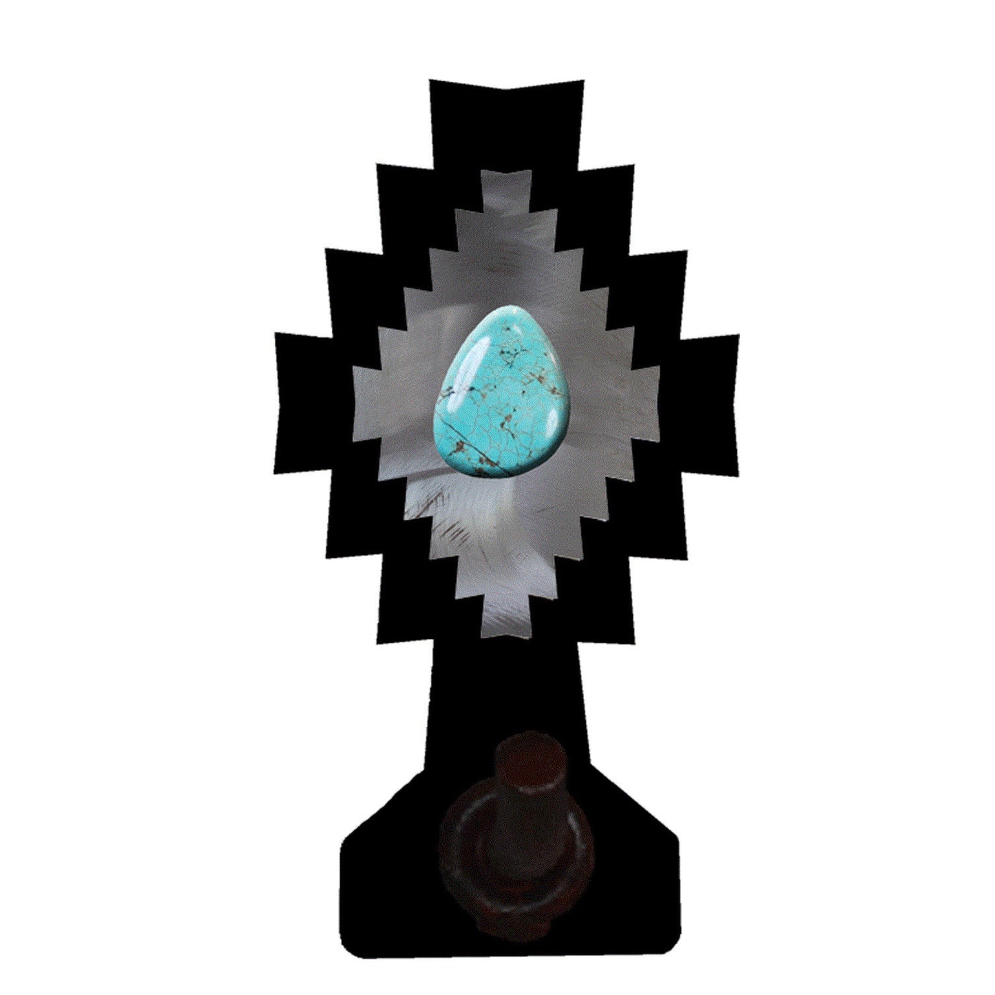 BA-8762 Desert Diamond Turquoise Robe Hook
