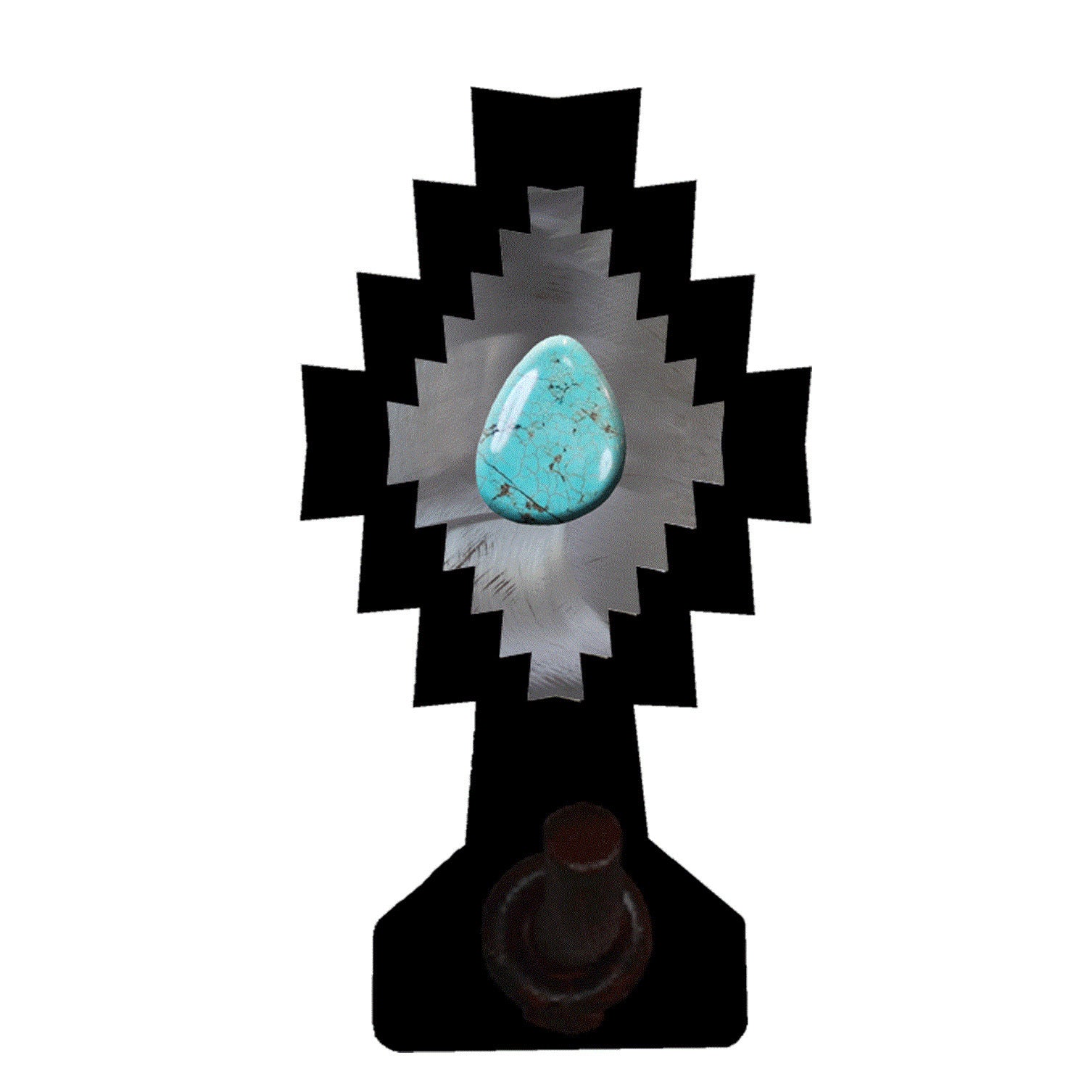 BA-8762 Desert Diamond Turquoise Robe Hook