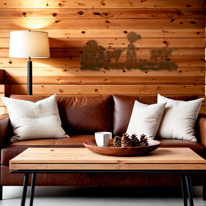 Long Horn Wall Art - 42"