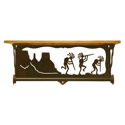 Kokopelli 20" Hand Towel Bar Shelf