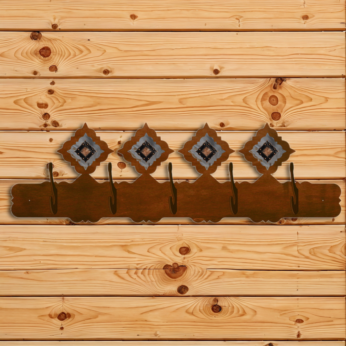 CH-5521 Copper Concho Diamond 5 Hook