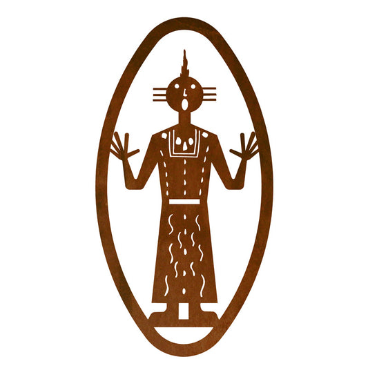 Kachina #4 Oval Wall Vertical