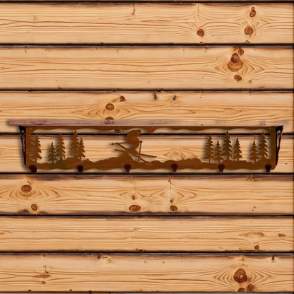 SW-5729 Skier 42" Coat Hook Shelf