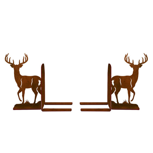 BE-5040 White Tail Deer Book Ends
