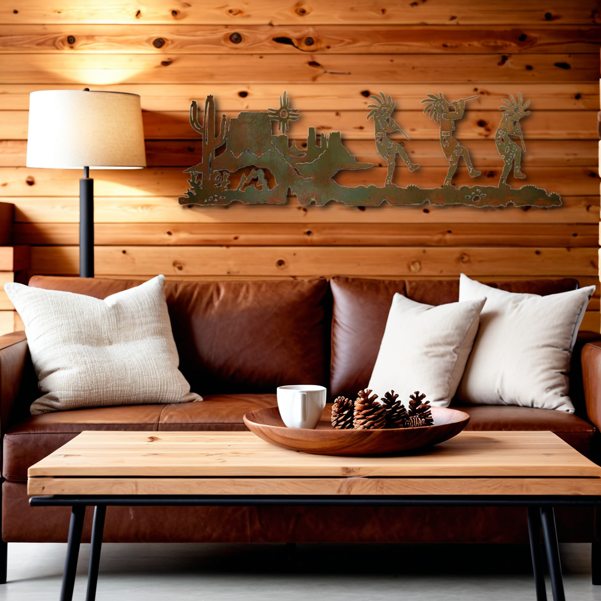 Dancing Kokopelli Wall Art - 57"