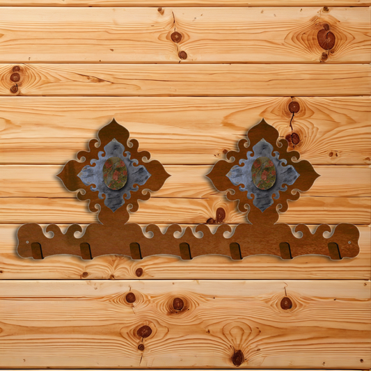 KC-2139 Unakite Stone Key Chain Holder