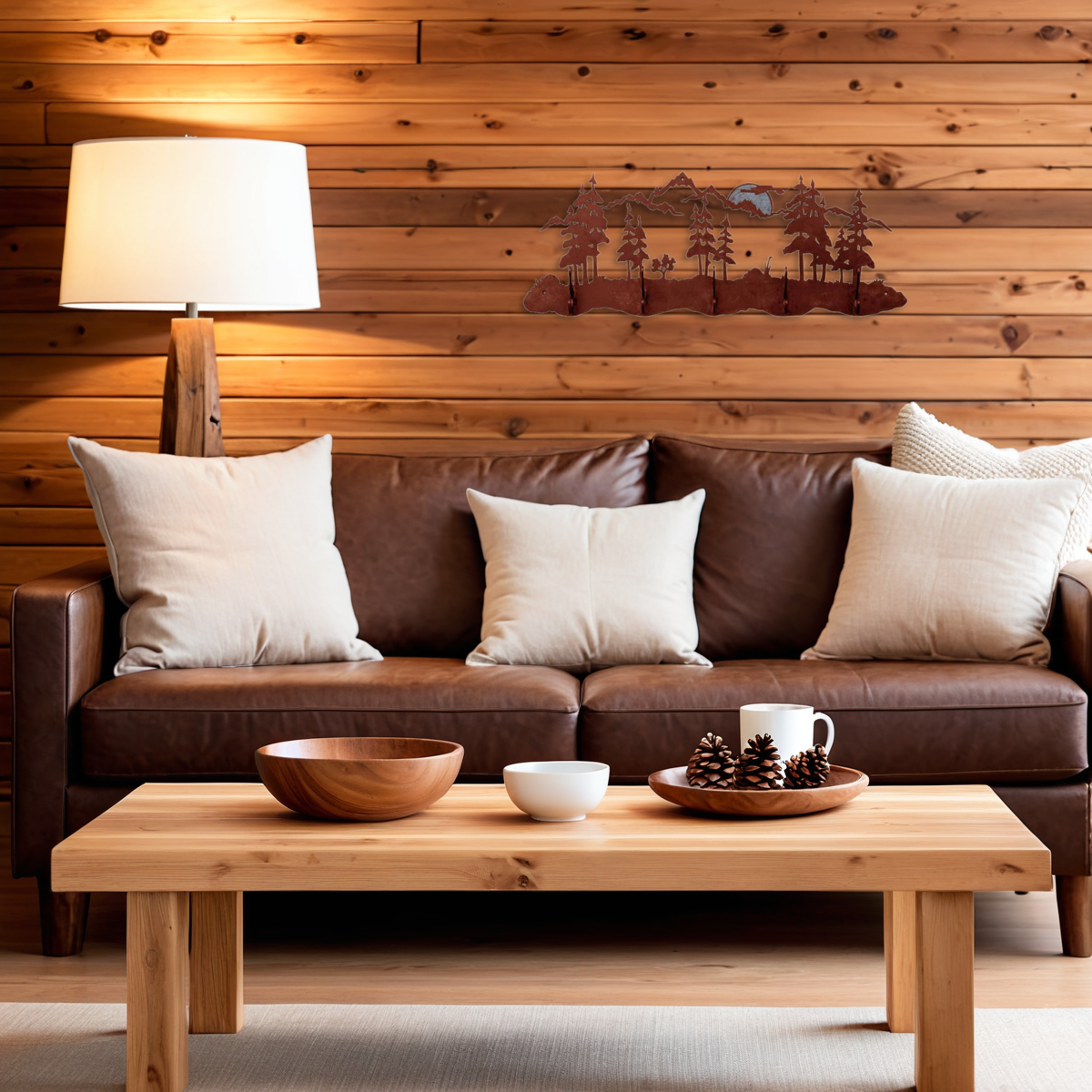 Mountain Scenic Five Hook Burnished