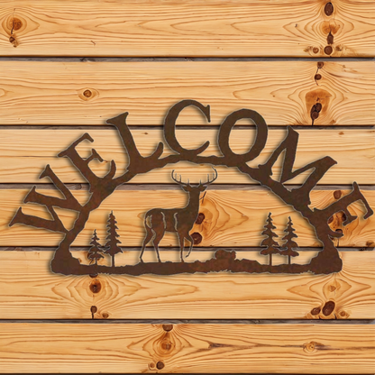 AS-3017 White Tail Deer Address Sign