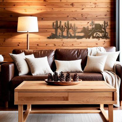 Desert Scene Wall Art - 57"