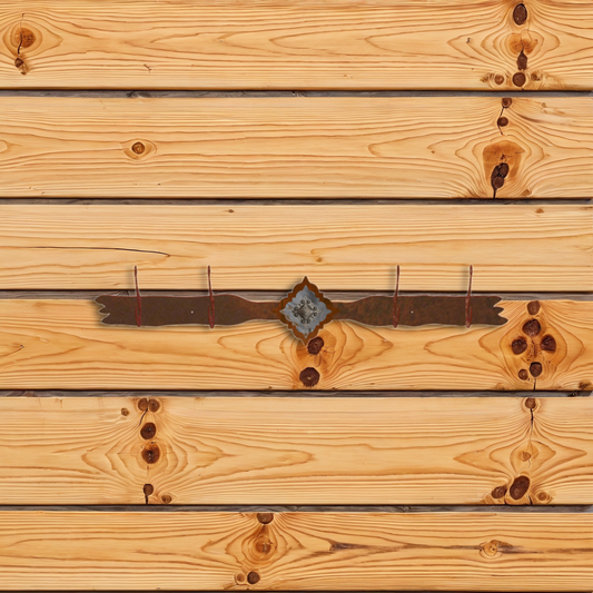 CH-4418 Diamond Silver Pico Concho Four Hook