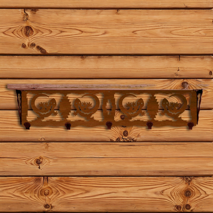 SW-4715 Gecko 34" Coat Hook Shelf