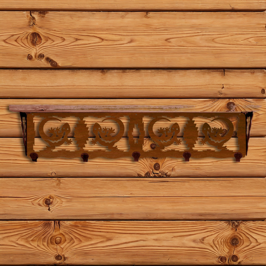 SW-4715 Gecko 34" Coat Hook Shelf