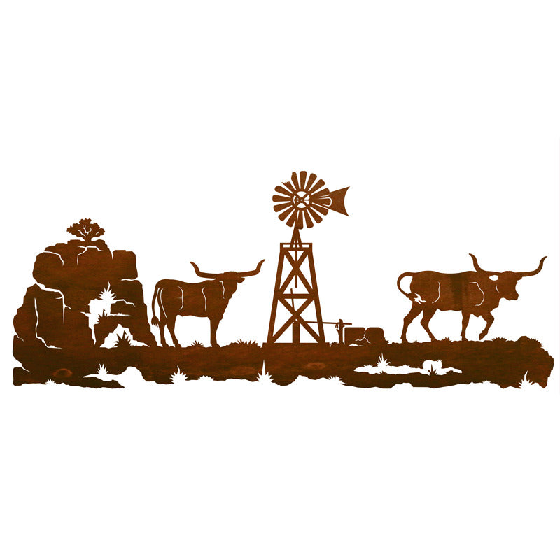 Long Horn Wall Art - 42"