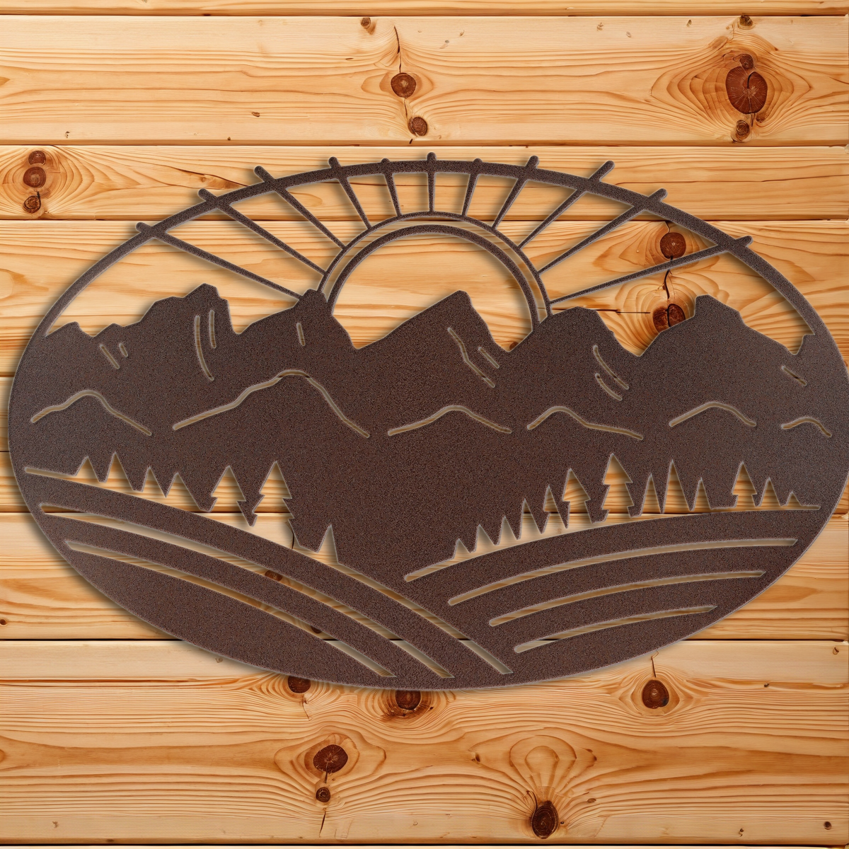 WA-1327 Mountain Sunset Wall Art