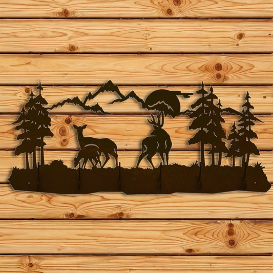 CH-5704 Deer Family Scenic Six Hook