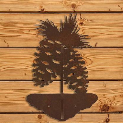 CH-5262 Pine Cone Double Coat Hook