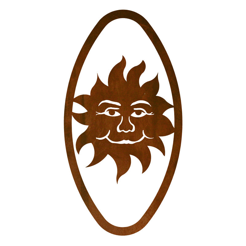 Sun Oval Vertical Wall Art