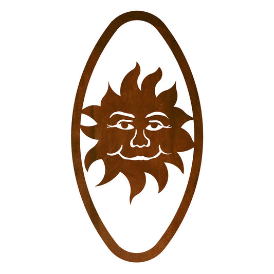 Sun Oval Vertical Wall Art