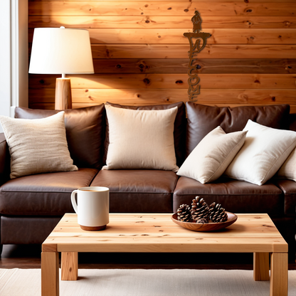 Cowgirl Vertical Welcome Sign