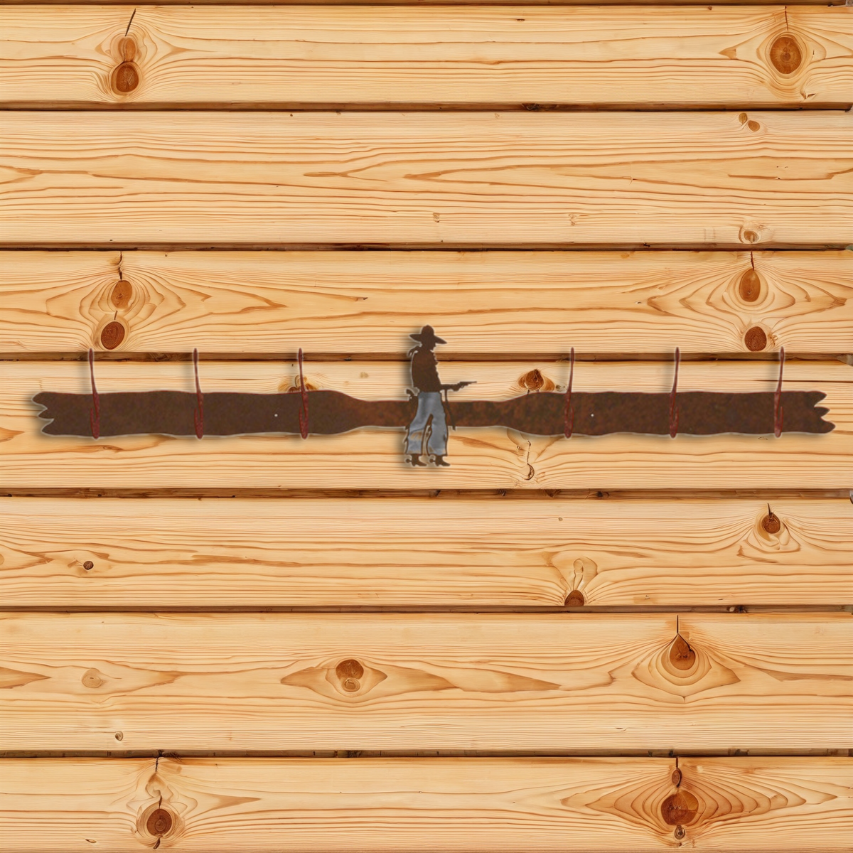 CH-5644 Pistol Cowboy Six Hook Burnished