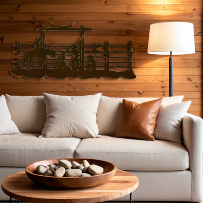 Cowboy Corral Wall Art - 57"