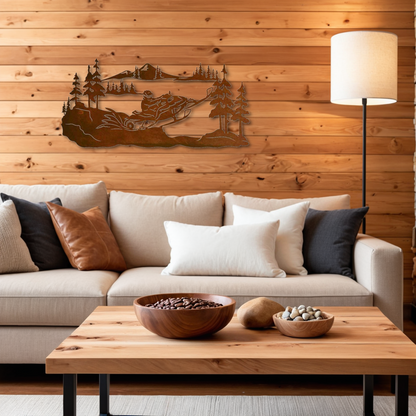 Snowmobiler Wall Art - 42"