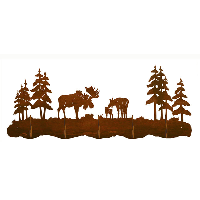 Moose Family Scenic Five Hook